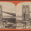 Foot bridge and tower of East River bridge.