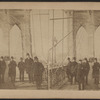 Promenade, New York & Brooklyn bridge, N.Y.