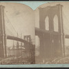 New York and Brooklyn suspension bridge.