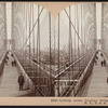 Looking across Brooklyn Bridge toward New York, N.Y., U.S.A.
