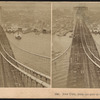 New York, from the pier of the suspension bridge.
