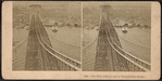 New York, from the pier of the suspension bridge.