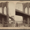 Brooklyn Bridge, near view, New York, U.S.A.