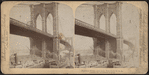 Brooklyn Bridge, near view, New York, U.S.A.