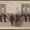 On the Promenade, Brooklyn Bridge, New York, U.S.A.