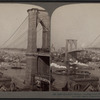 Brooklyn Bridge, looking from Brooklyn toward old New York.