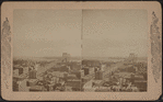 Bird's-eye view of Brooklyn Bridge.