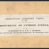 Monuments on Cypress Avenue.