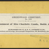 Monument of Miss Charlotte Canda, Battle Avenue.