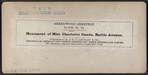 Monument of Miss Charlotte Canda, Battle Avenue.