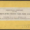 Monument of Miss Charlotte Canda, Battle Avenue.