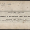 Monument of Miss Charlotte Canda, Battle Avenue.