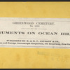 Monuments on Ocean Hill.