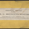 Jas. G. Bennett's monument.