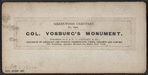 Col. Vosburg's monument.