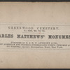 Charles Matthews' monument.