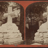 Marble cross, Greenwood Cemetery.