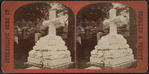Marble cross, Greenwood Cemetery.