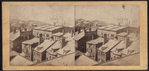 Bird's eye view of the bay of New York.