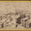Bird's eye view of the bay of New York.