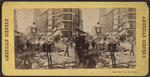 Street construction in Lower Manhattan