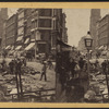 Street construction in lower Manhattan.