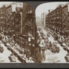 Street peddlers' cart on Elizabeth Street -- looking north from Hester Street, New York City.