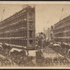 The Seventh Regiment arrive in front of the Metropolitan to escort the Embassy to the City Hall, June 18, 1860.