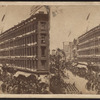 The Seventh Regiment are drawn up opposite the Metropolitan while the Ambasadors enter the carriages, June 18, 1860.