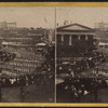 Troops entering the Park from Tryon Row, July 4, 1860.