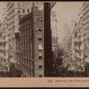 Broadway, New York, showing the great sky-scrapers.