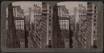 From Empire Building (n.) past Trinity Church steeple, up Broadway, New York, U. S. A.