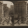 Broadway north from the post office building, New York, U. S. A..