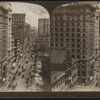 Broadway north from the post office building, New York, U. S. A..
