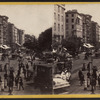 Up Broadway from Barnum's Museum. The City Hall Park on the right.