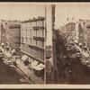 Bird's eye view of Broadway from the Stereoscopic Emporium, looking north.