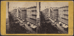 Bird's eye view of Broadway from the Stereoscopic Emporium, looking north.