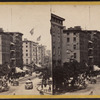 Broadway, looking north from Barnum's Museum.