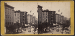 Broadway, looking north from Barnum's Museum.