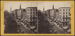 Looking down Broadway, from the corner of Chambers Street.