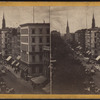 Looking down Broadway from the corner of Chambers Street.