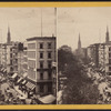 Looking down Broadway from the corner of Chambers Street.