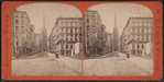 Wall Street looking toward Trinity Church.