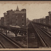 Elevated rail road, New York.