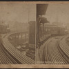 Elevated rail road, New York.