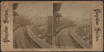 Elevated rail road, New York.