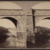 View of Harlem River, through one of the Arches.