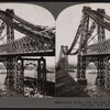 New Bridge over the East River in course of construction, New York.