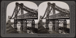 New Bridge over the East River in course of construction, New York.
