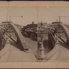 Harlem Bridge with draw open, New York.